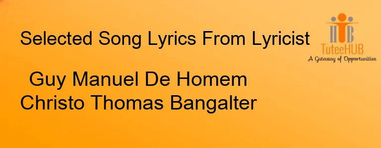 Guy Manuel De Homem Christo Thomas Bangalter