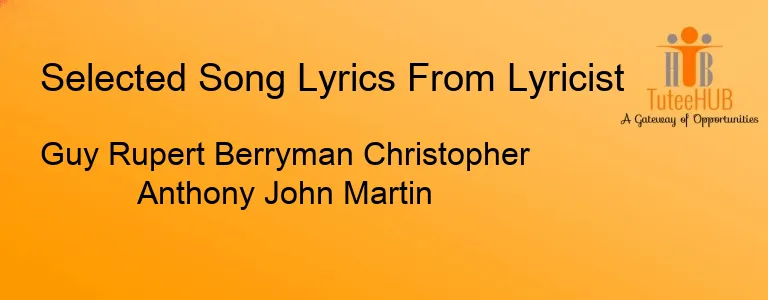 Guy Rupert Berryman Christopher Anthony John Martin