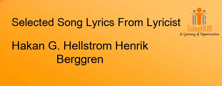 Hakan G. Hellstrom Henrik Berggren