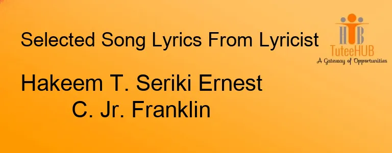 Hakeem T. Seriki Ernest C. Jr. Franklin