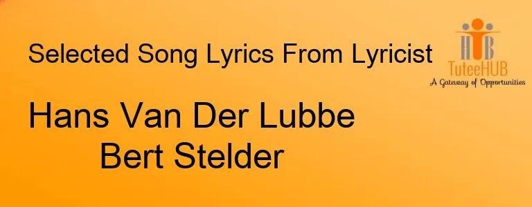 Hans Van Der Lubbe Bert Stelder