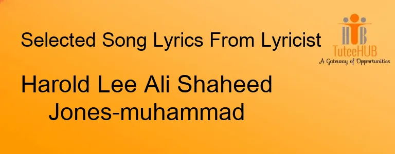 Harold Lee Ali Shaheed Jones-muhammad