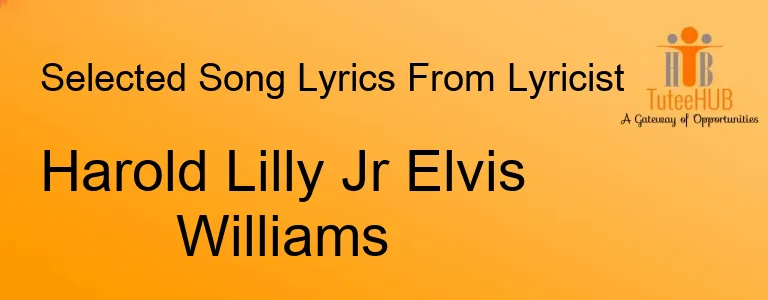 Harold Lilly Jr Elvis Williams