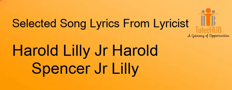 Harold Lilly Jr Harold Spencer Jr Lilly