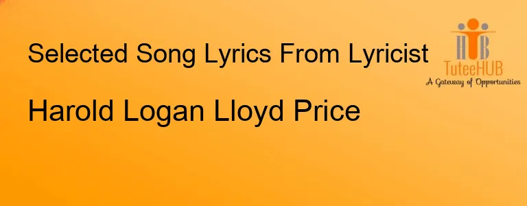 Harold Logan Lloyd Price
