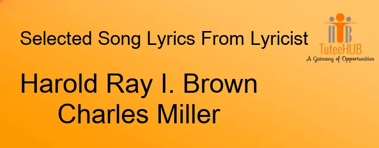 Harold Ray I. Brown Charles Miller