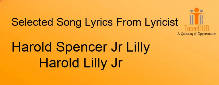 Harold Spencer Jr Lilly Harold Lilly Jr