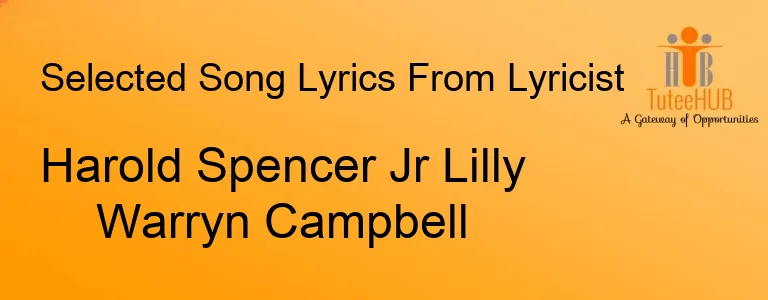 Harold Spencer Jr Lilly Warryn Campbell