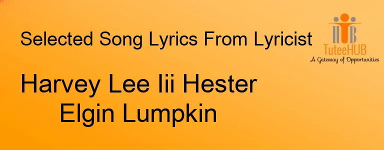 Harvey Lee Iii Hester Elgin Lumpkin