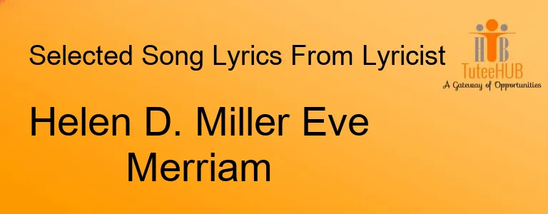 Helen D. Miller Eve Merriam