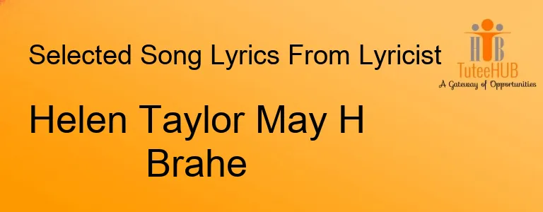 Helen Taylor May H Brahe