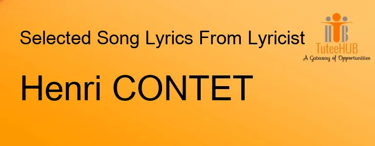 HENRI CONTET