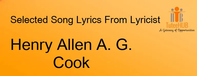Henry Allen A. G. Cook