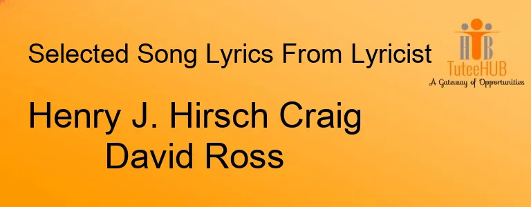 Henry J. Hirsch Craig David Ross