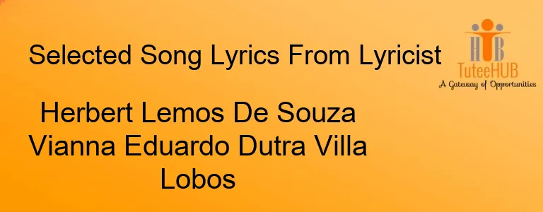 Herbert Lemos De Souza Vianna Eduardo Dutra Villa Lobos