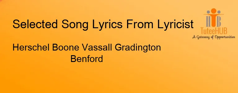 Herschel Boone Vassall Gradington Benford