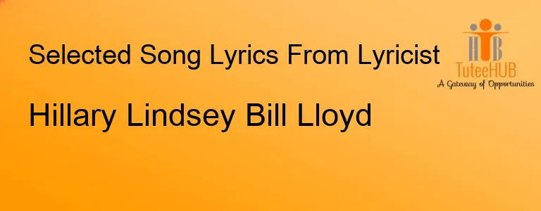 Hillary Lindsey Bill Lloyd
