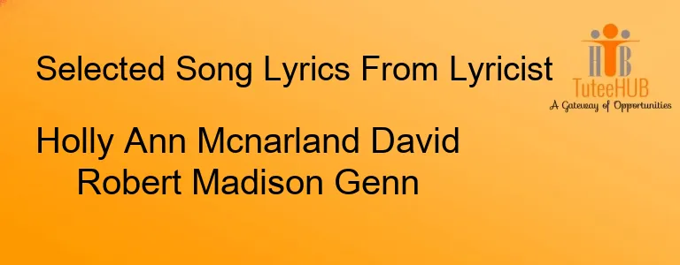 Holly Ann Mcnarland David Robert Madison Genn