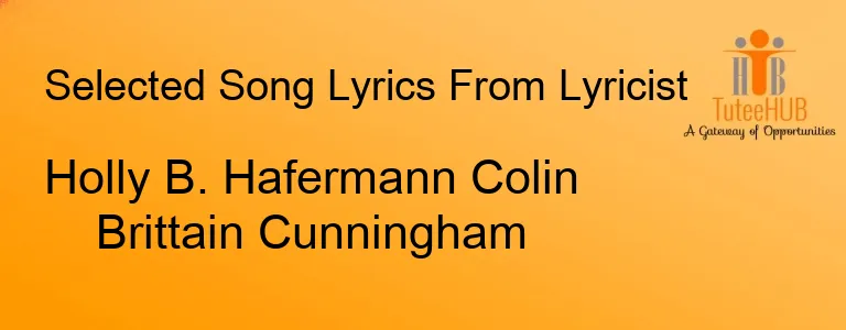 Holly B. Hafermann Colin Brittain Cunningham