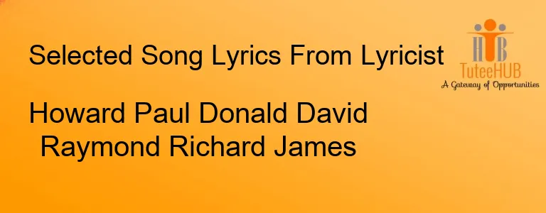 Howard Paul Donald David Raymond Richard James