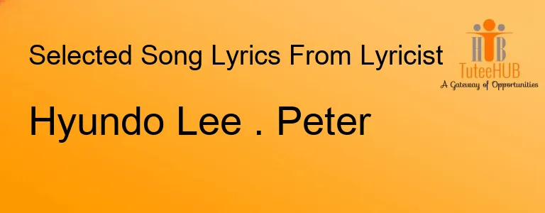Hyundo Lee . Peter