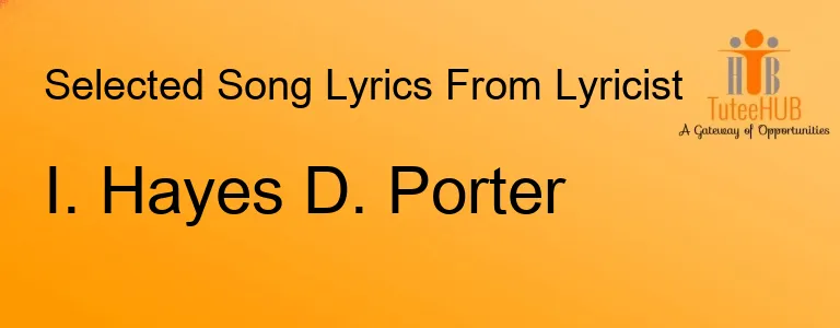 I. Hayes D. Porter