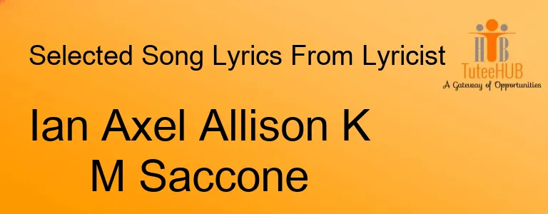 Ian Axel Allison K M Saccone