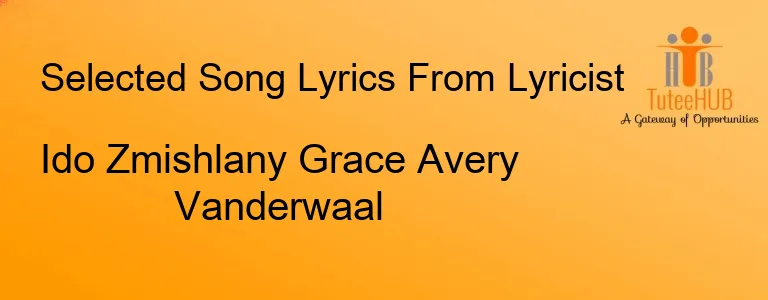 Ido Zmishlany Grace Avery Vanderwaal