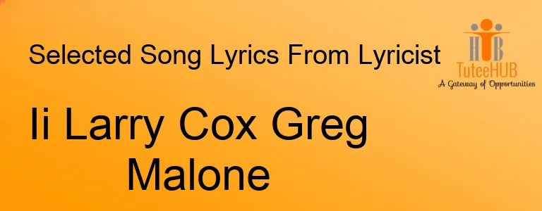 Ii Larry Cox Greg Malone