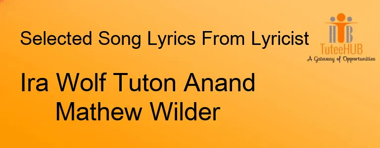 Ira Wolf Tuton Anand Mathew Wilder