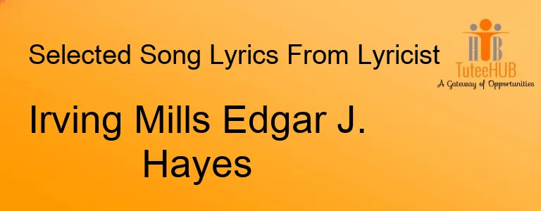 Irving Mills Edgar J. Hayes