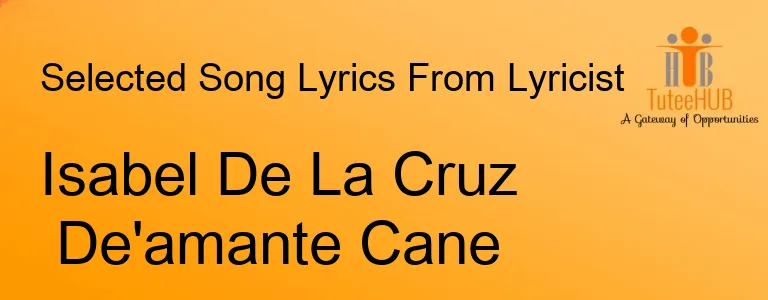 Isabel De La Cruz De'amante Cane