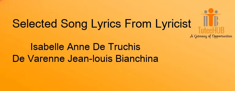 Isabelle Anne De Truchis De Varenne Jean-louis Bianchina