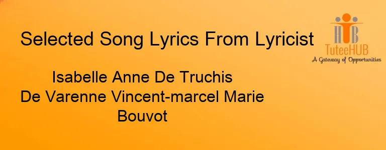 Isabelle Anne De Truchis De Varenne Vincent-marcel Marie Bouvot