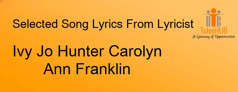 Ivy Jo Hunter Carolyn Ann Franklin