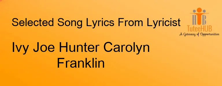 Ivy Joe Hunter Carolyn Franklin