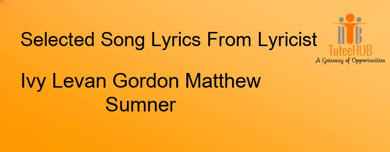 Ivy Levan Gordon Matthew Sumner