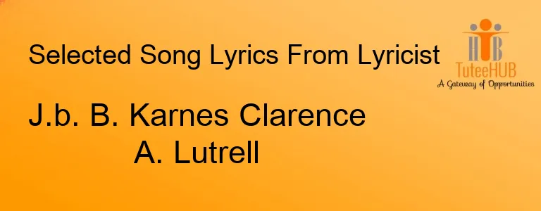 J.b. B. Karnes Clarence A. Lutrell