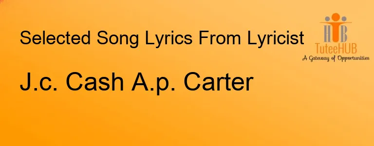 J.c. Cash A.p. Carter