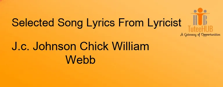 J.c. Johnson Chick William Webb