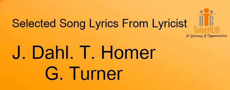 J. Dahl. T. Homer G. Turner