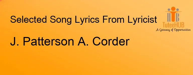 J. Patterson A. Corder