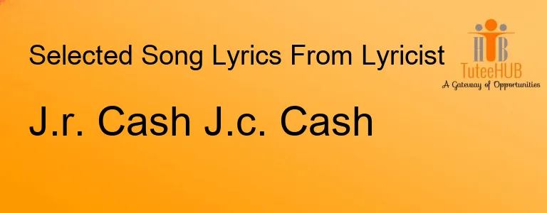 J.r. Cash J.c. Cash
