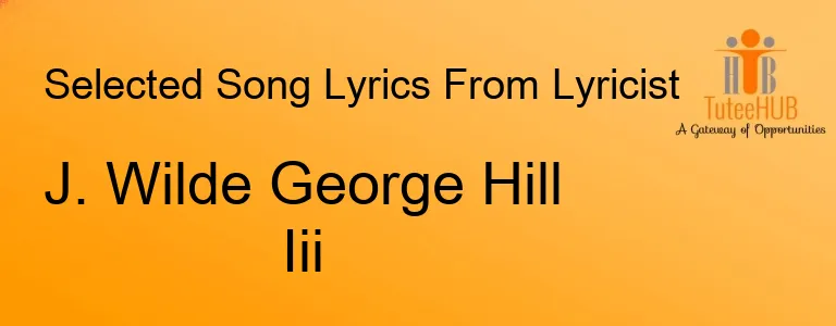 J. Wilde George Hill Iii