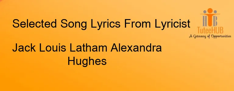Jack Louis Latham Alexandra Hughes
