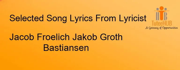 Jacob Froelich Jakob Groth Bastiansen