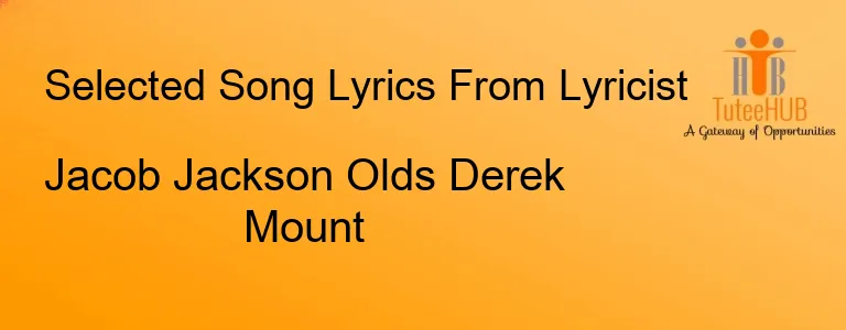 Jacob Jackson Olds Derek Mount