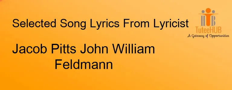 Jacob Pitts John William Feldmann