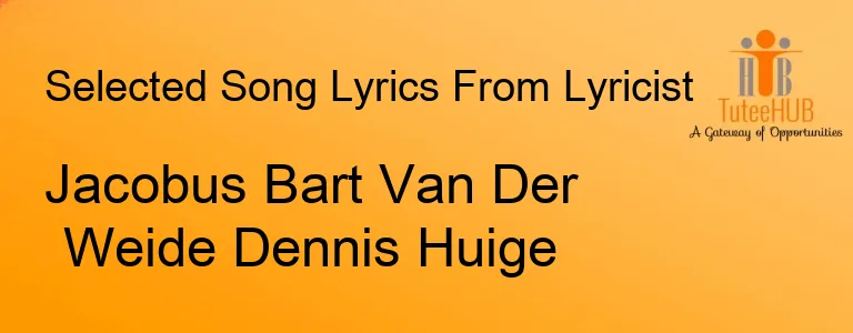 Jacobus Bart Van Der Weide Dennis Huige