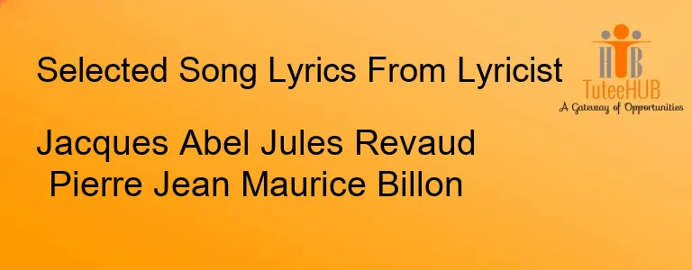 Jacques Abel Jules Revaud Pierre Jean Maurice Billon